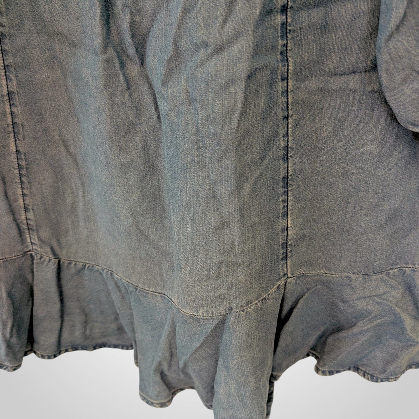 Oasis Soft Blue Denim Mini Dress