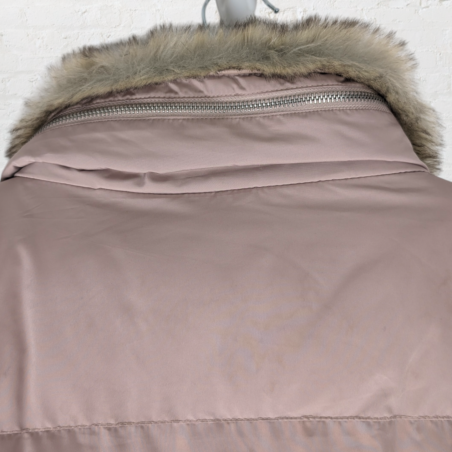 Dusty Pink Quilted Puffer Jacket