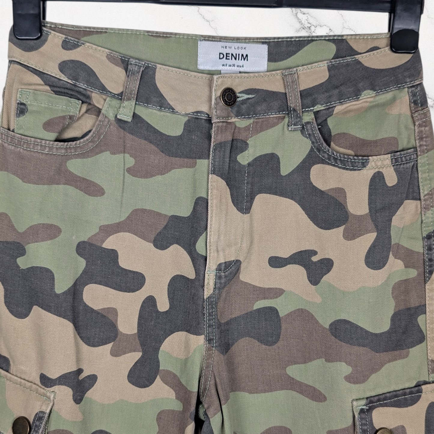 Khaki Camo Cargo Trousers