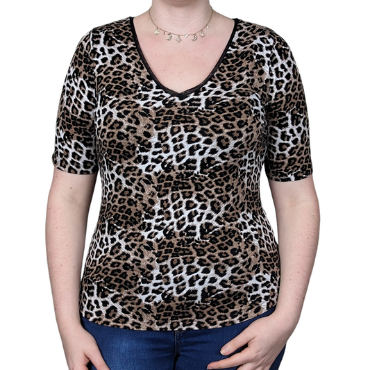 00's Leopard Print Top