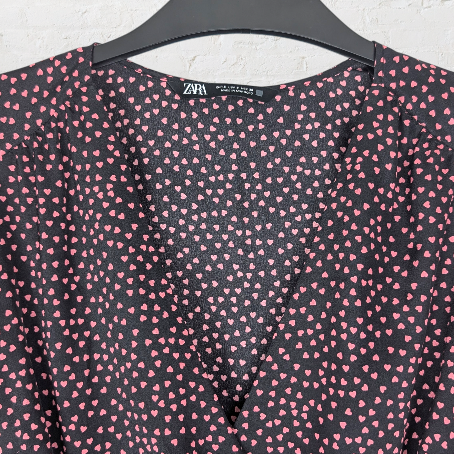 Heart Print Ruched Side Mini Dress