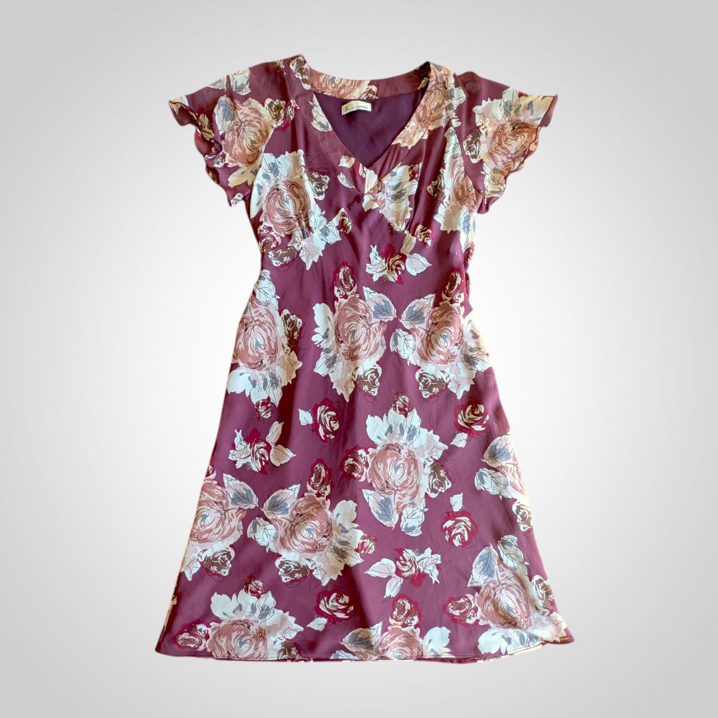 90s Floral Tea Dress