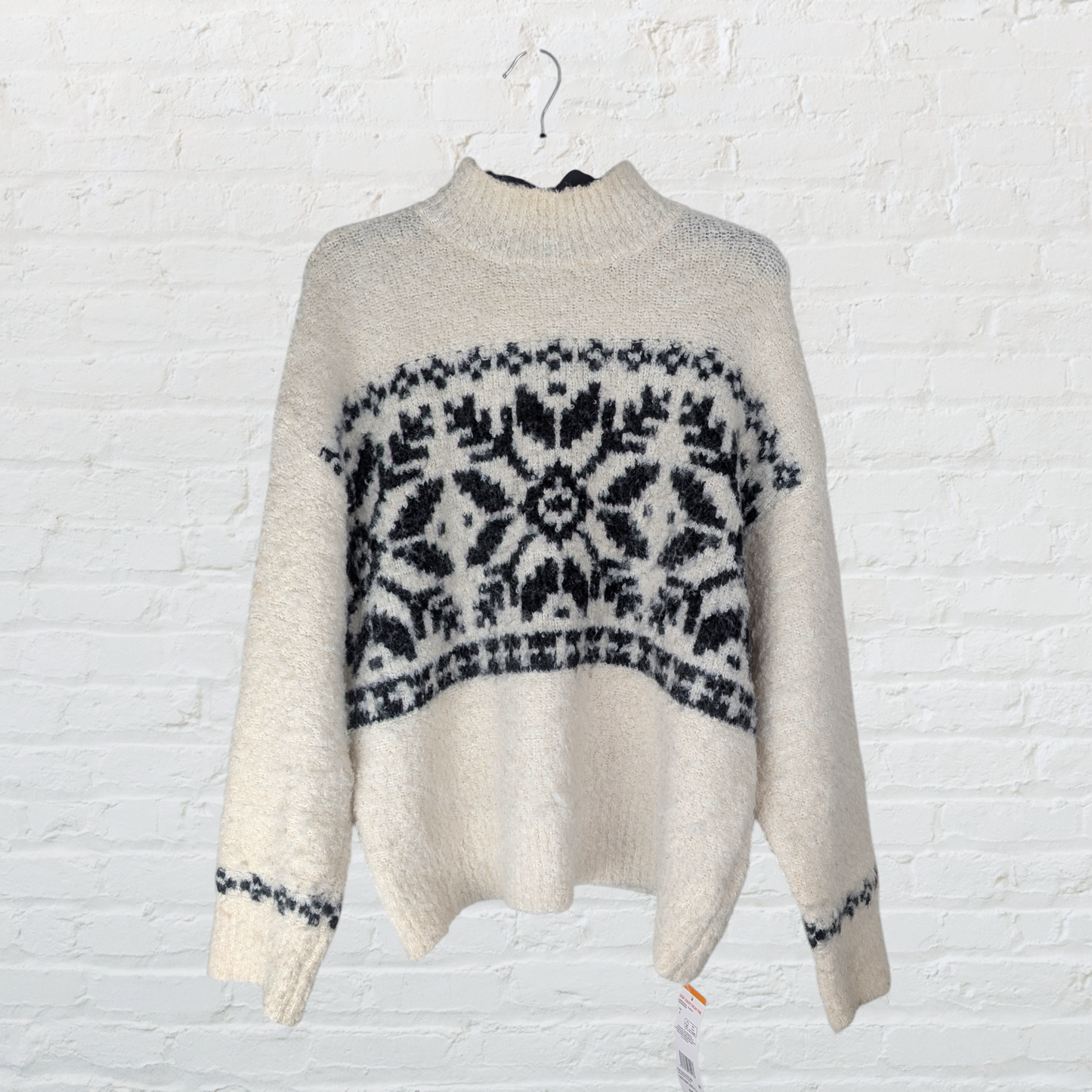 Wool Blend Nordic Boucle Knit Jumper