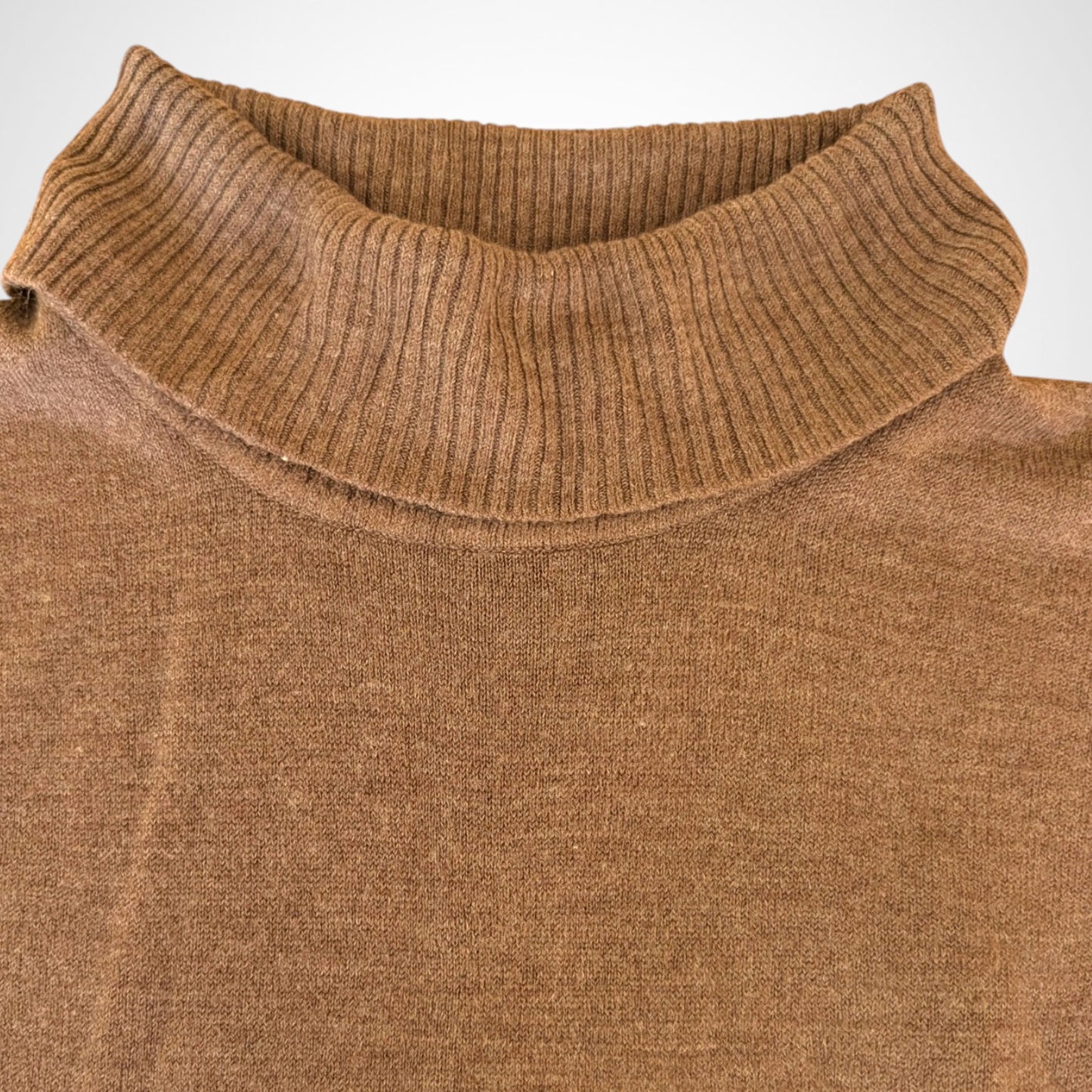 Brown Roll Neck Jumper