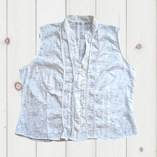 00s Prairie Ivory Sleeveless Blouse