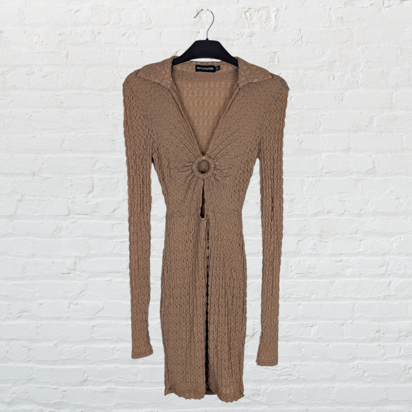 PLT Brown Cutout Dress