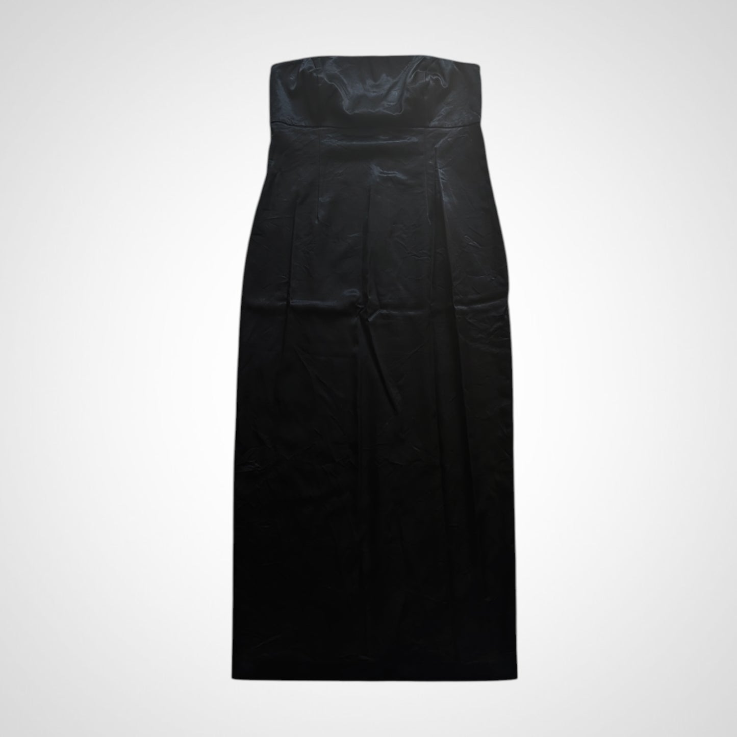 90s Black Satin Maxi dress