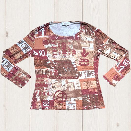 00's Earthy Graphic Long Sleeve