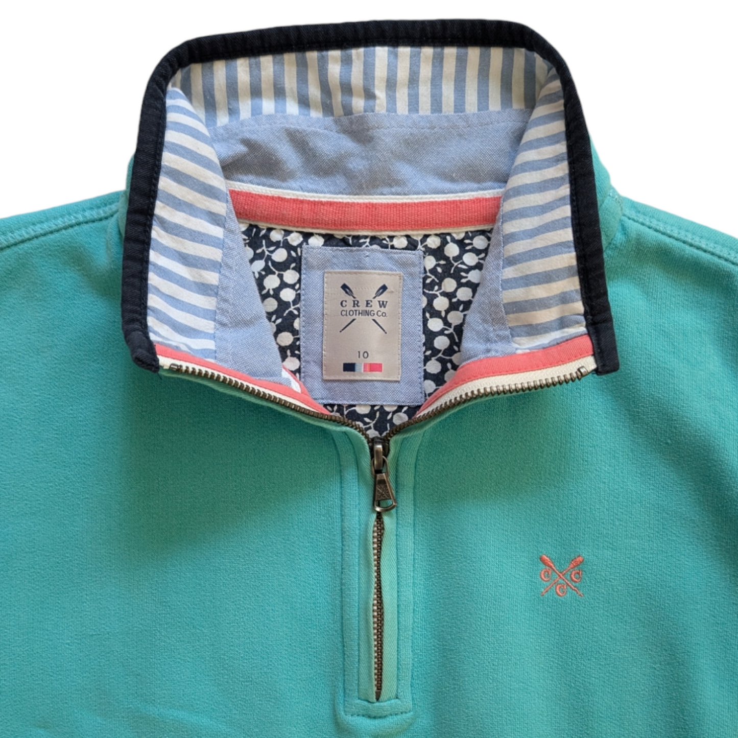 Teal Crew Clothing Quarter Zip