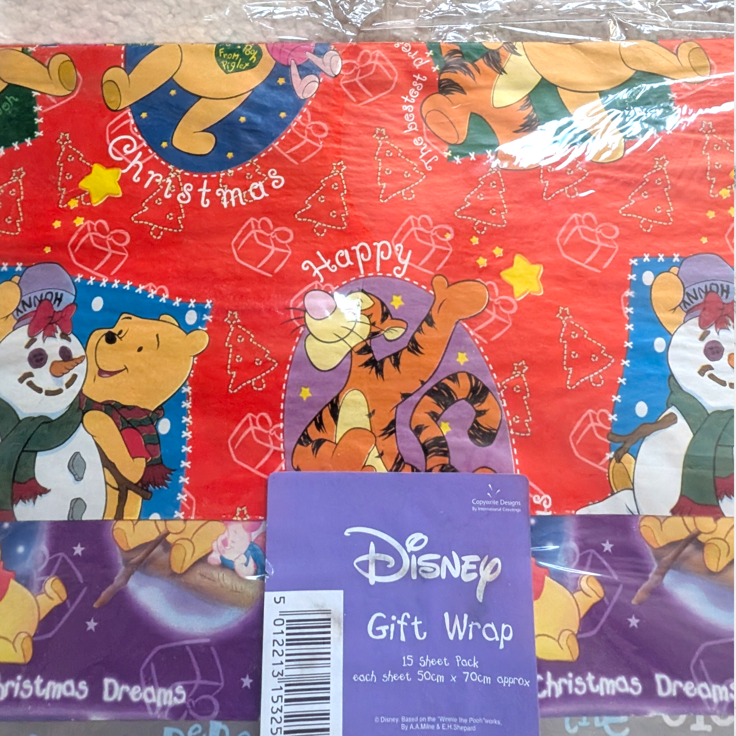 Vintage 90s Winnie the Pooh Wrapping Paper
