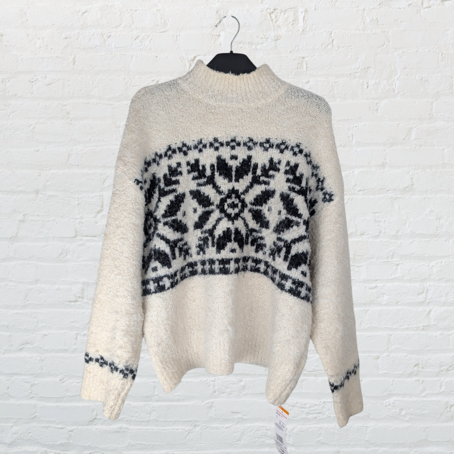 Wool Blend Nordic Boucle Knit Jumper