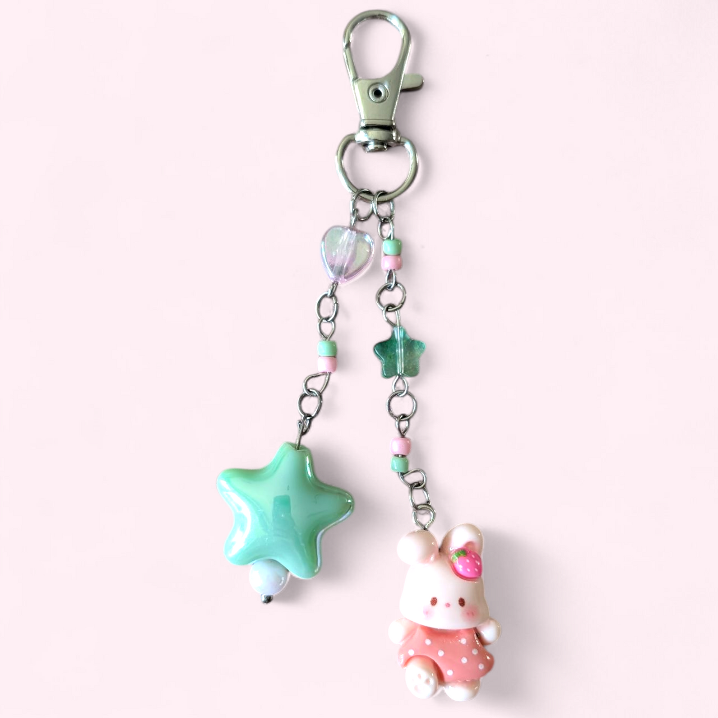 Strawb Matcha Babies Bag Charm