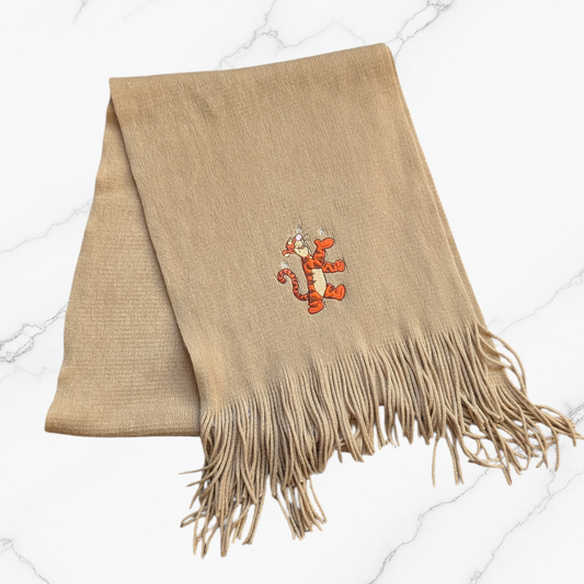 00's Disney Store Tigger Embroidered Winter Scarf