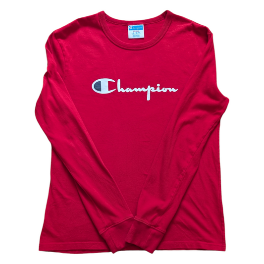 Vintage Red Champion Long Sleeve