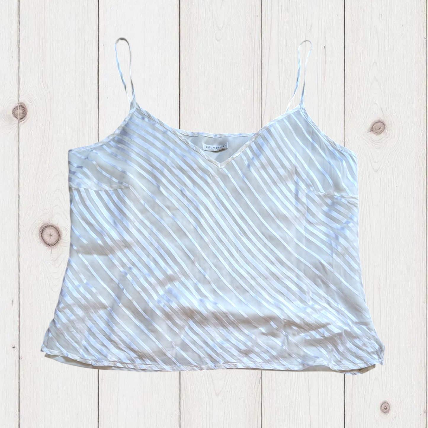 00's White Silk Blend Cami